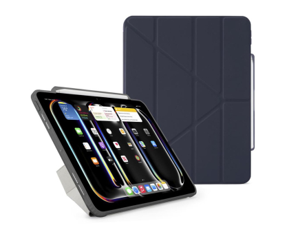 Etui na tablet Pipetto Origami No3 Pencil Case do iPad Pro 13" (2024) dark blue